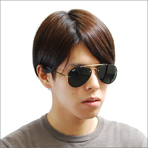 【オススメ価格】レイバン サングラス ブレイズ RB3584N 905071 58 Ray-Ban アビエーター フラットレンズ ミラー ダブルブリッジ BLAZE AVIATOR 伊達メガネ 眼鏡