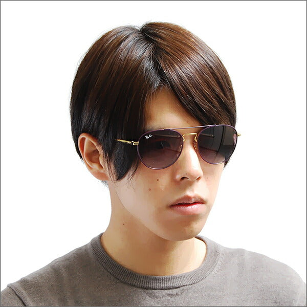 【オsusume価格】reiban sangurasu RB3589 9059I8 55 Ray-Ban reyan 纯正renzu対応 ダブルブurikji bonsuton ヤngsuta YOUNGSTER伊达メガネ眼镜