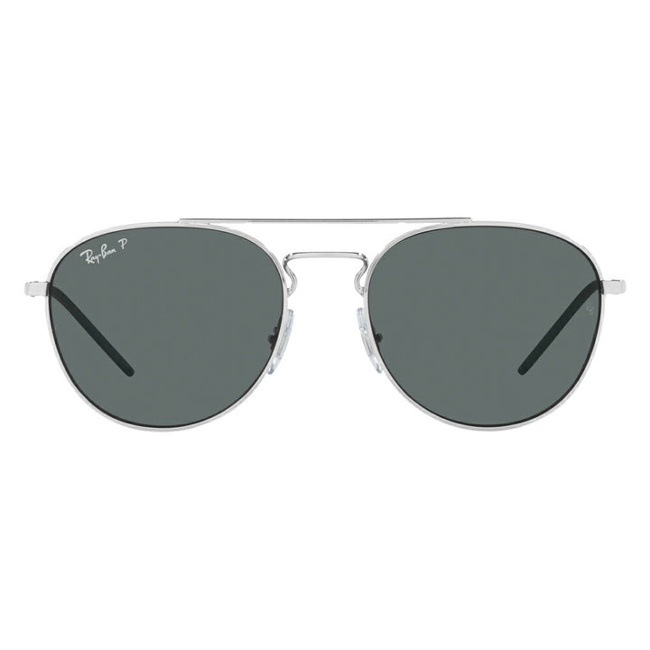 【オススメ価格】レイバン サングラス RB3589 925181 55 Ray-Ban ダブルブリッジ ヤングスター YOUNGSTER 伊達メガネ 眼鏡 ティアドロップ メタル 偏光レンズ ポラロイズド