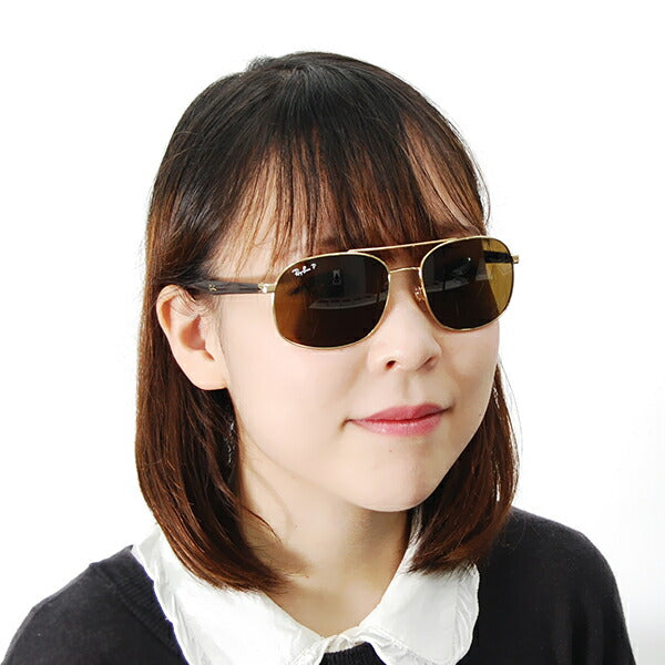 【オsusuメ価格】reiban sangurasu RB3593 001/83 58 Ray-Ban reyban 纯正renzu対応 sukuoea ダブルブurikジ 偏光 ACTIVE LIFESTYLE 伊达メガネ眼镜