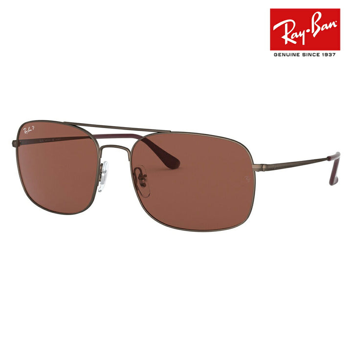 [Recommended Price] Ray-Ban Sunglasses RB3611 012/AF 60 Ray-Ban Teardrop Square Double Bridge Metal Polarized Lenses Polaroid Fashion Glasses Eyeglasses 