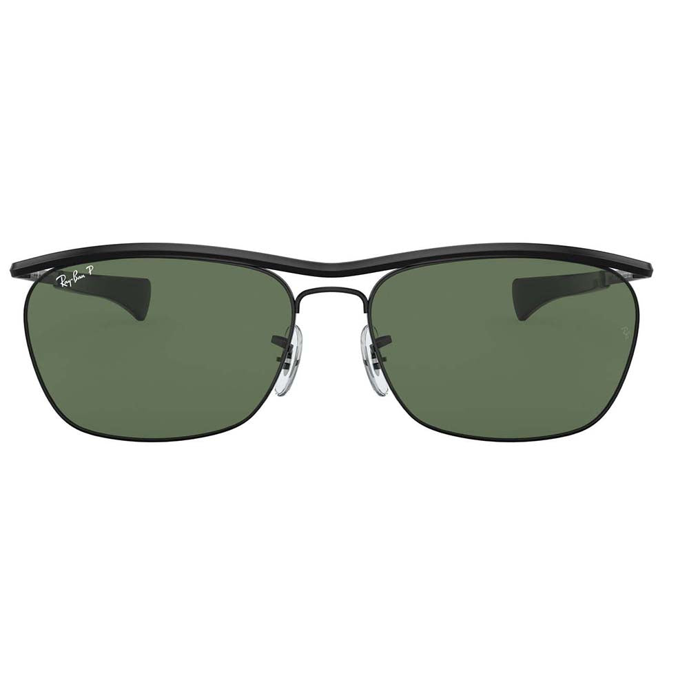 【正規品販売店】レイバン サングラス RB3619 002/58 60 Ray-Ban OLYMPIAN オリンピアン II デラックス メタル スクエア ダブルブリッジ 偏光レンズ ポラロイズド 伊達メガネ 眼鏡
