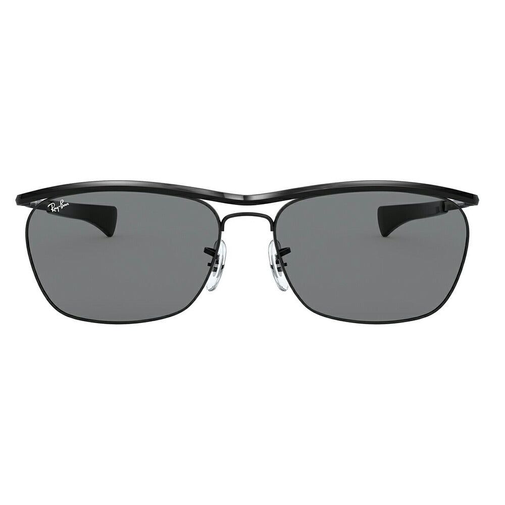 【オススメ価格】レイバンサングラス RB3619 002/B1 60 Ray-Ban ダブルブリッジ オリンピアン 2 デラックス メタル スクエア 伊達メガネ 眼鏡