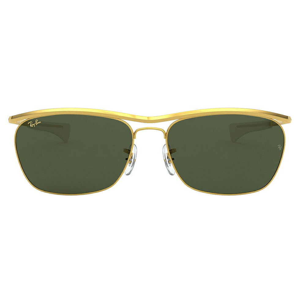 【オススメ価格】レイバンサングラス RB3619 919631 60 Ray-Ban ダブルブリッジ オリンピアン 2 デラックス メタル スクエア 伊達メガネ 眼鏡