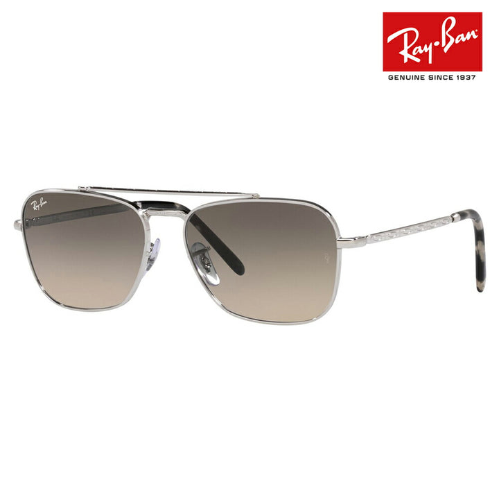 [Authorized Retailer] Ray-Ban Sunglasses RB3636 003/32 55 58 Ray-Ban Compatible with Ray-Ban Genuine Lenses Double Bridge Square NEW CARAVAN Glass Lenses Fashion Glasses Eyeglasses 