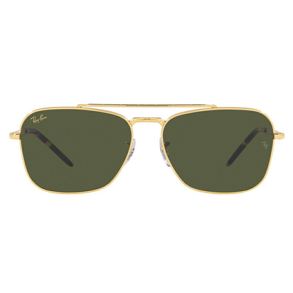 [Authorized Retailer] Ray-Ban Sunglasses RB3636 919631 55 58 Ray-Ban Compatible with Ray-Ban Genuine Lenses Double Bridge Square NEW CARAVAN New Caravan Glass Lenses Fashion Glasses Eyeglasses 