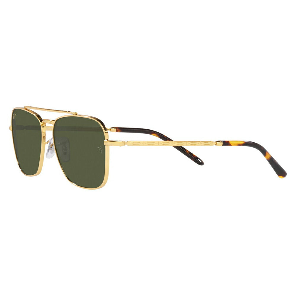 [Authorized Retailer] Ray-Ban Sunglasses RB3636 919631 55 58 Ray-Ban Compatible with Ray-Ban Genuine Lenses Double Bridge Square NEW CARAVAN New Caravan Glass Lenses Fashion Glasses Eyeglasses 