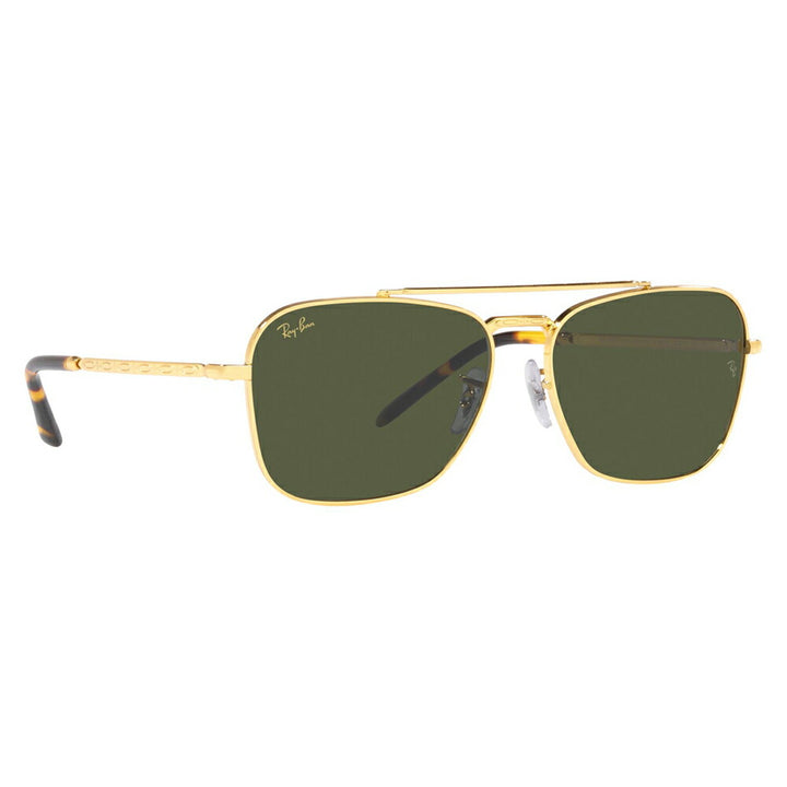 [Authorized Retailer] Ray-Ban Sunglasses RB3636 919631 55 58 Ray-Ban Compatible with Ray-Ban Genuine Lenses Double Bridge Square NEW CARAVAN New Caravan Glass Lenses Fashion Glasses Eyeglasses 