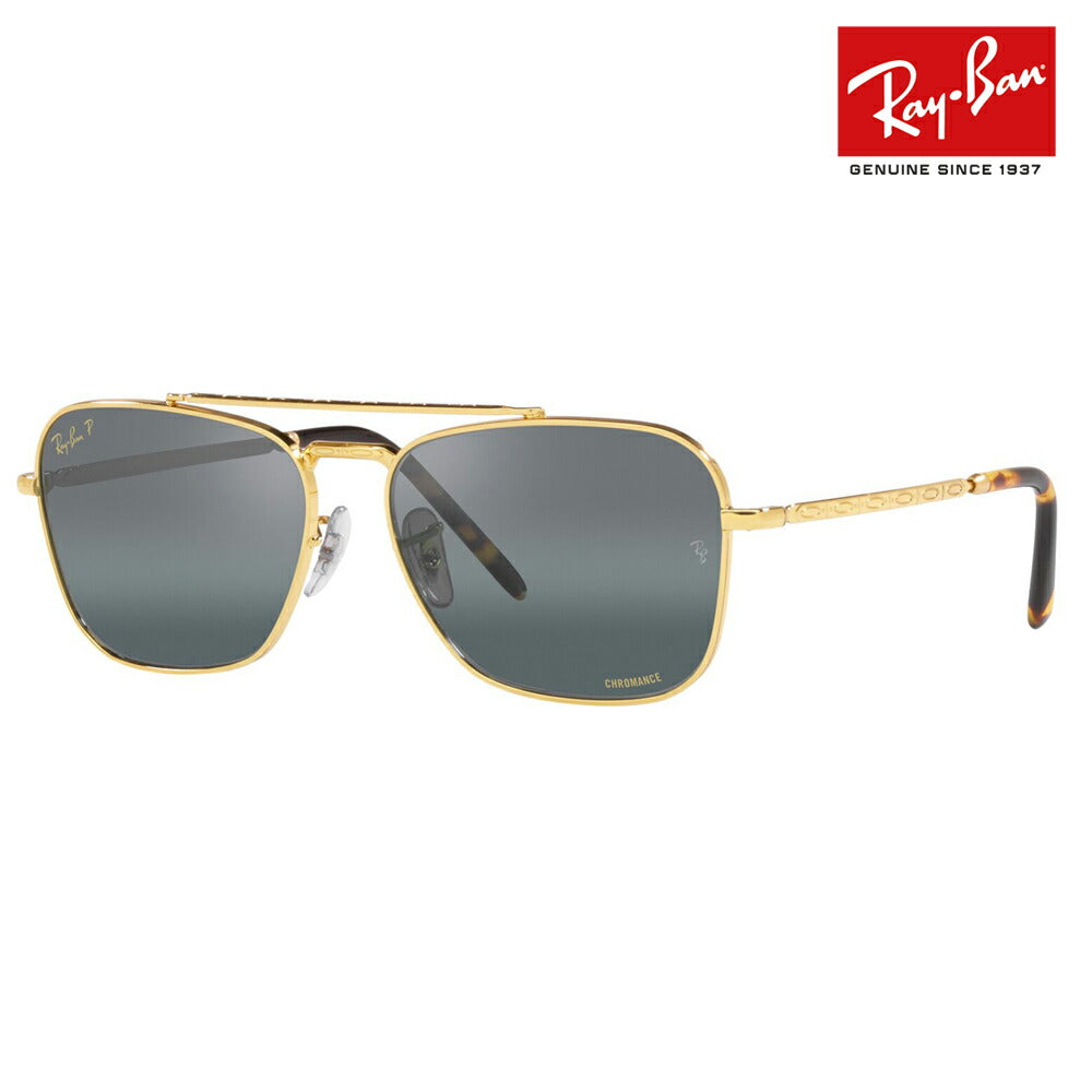 [Authorized Retailer] Ray-Ban Sunglasses RB3636 9196G6 55 58 Ray-Ban Compatible with Ray-Ban Genuine Lenses Double Bridge Square NEW CARAVAN Glass Lenses Polarized Lenses Fashion Glasses Eyeglasses 