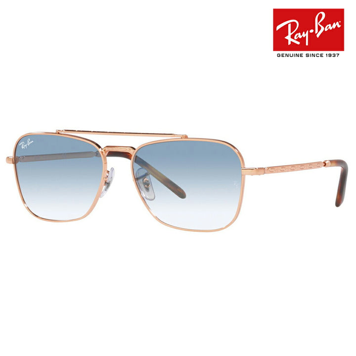 [Authorized Retailer] Ray-Ban Sunglasses RB3636 92023F 55 58 Ray-Ban Compatible with Ray-Ban Genuine Lenses Double Bridge Square NEW CARAVAN Glass Lenses Fashion Glasses Eyeglasses 