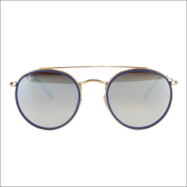 [Recommended Price] Ray-Ban Sunglasses RB3647N 001/9U 51 Ray-Ban ICONS Round Metal Double Bridge Flat Lens Mirror 