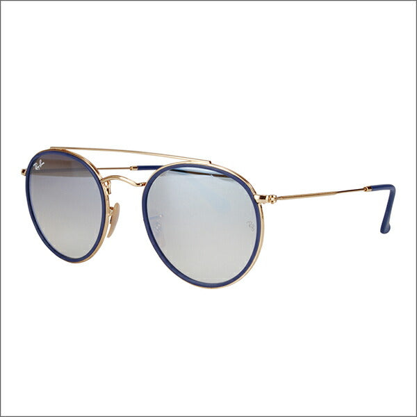 [Recommended Price] Ray-Ban Sunglasses RB3647N 001/9U 51 Ray-Ban ICONS Round Metal Double Bridge Flat Lens Mirror 