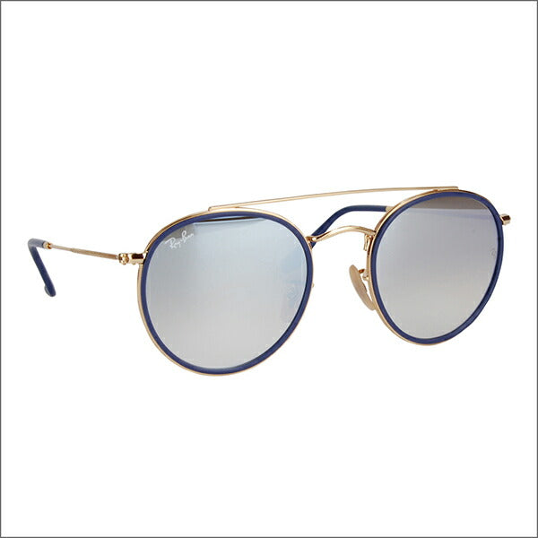 [Recommended Price] Ray-Ban Sunglasses RB3647N 001/9U 51 Ray-Ban ICONS Round Metal Double Bridge Flat Lens Mirror 