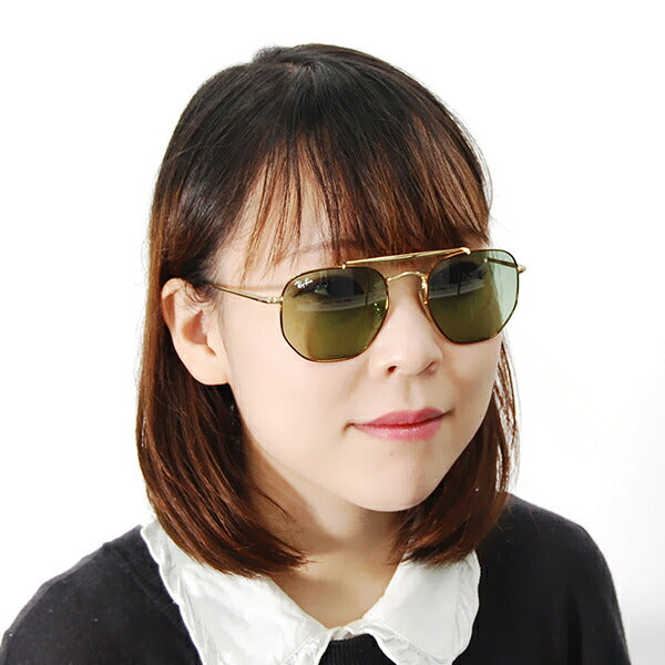 【オsusume価格】reiban sangurasu RB3648 91034M 54 Ray-Ban reyan 纯正renzu対応 マーシャル ダブルブuriジ ヘキサゴナル THE元帅