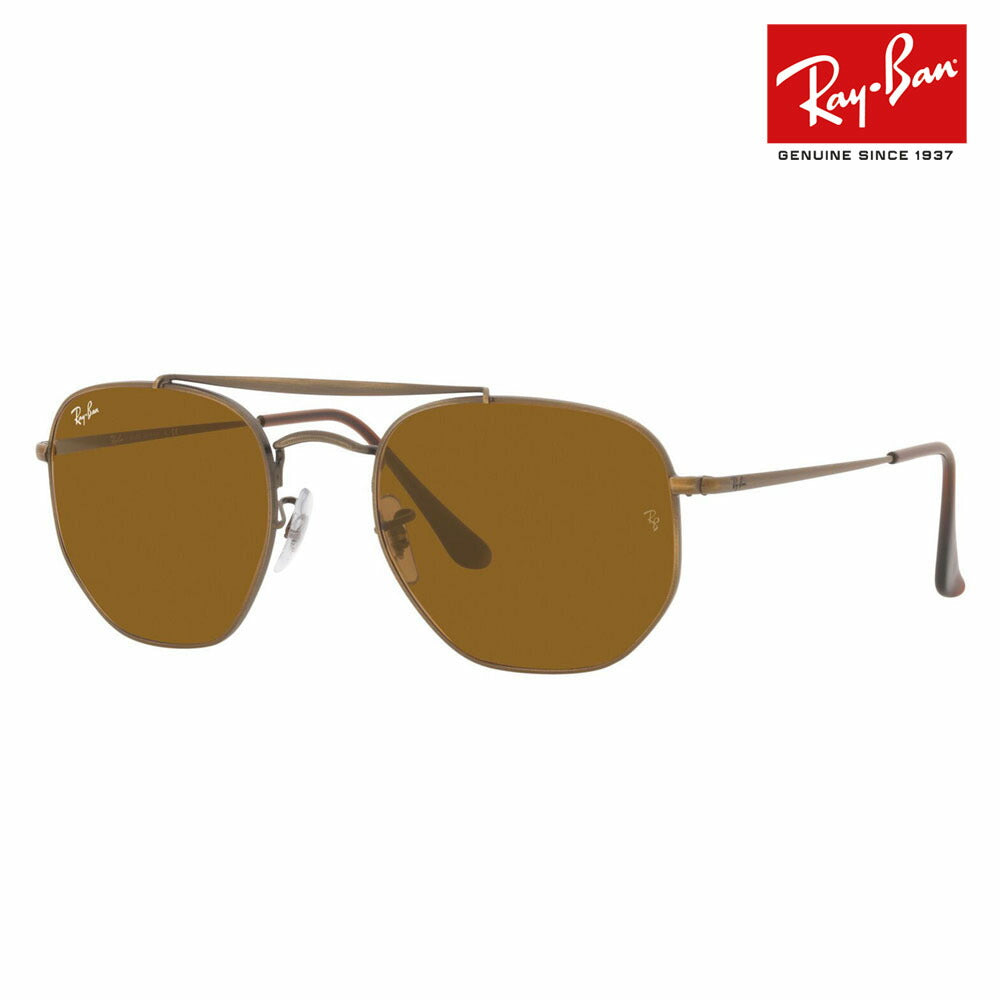 【正规品贩売店】reiban sangurasu RB3648 922833 51 54 Ray-Ban reyban 纯正renzu対応 THE MARSHAL マーシャル ティadoroppu ラウンドダブルブリッジ 古董 メタル ティークド 伊达メガネ 眼镜