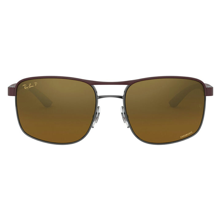 【オsusume価格】reiban sangurasu RB3660CH 188/A3 58 Ray-Ban sukueea metaru ダブルブritji kuromansu 偏光renzu 伊达メガネ 眼镜