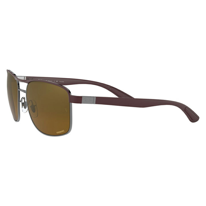 【オsusume価格】reiban sangurasu RB3660CH 188/A3 58 Ray-Ban sukueea metaru ダブルブritji kuromansu 偏光renzu 伊达メガネ 眼镜