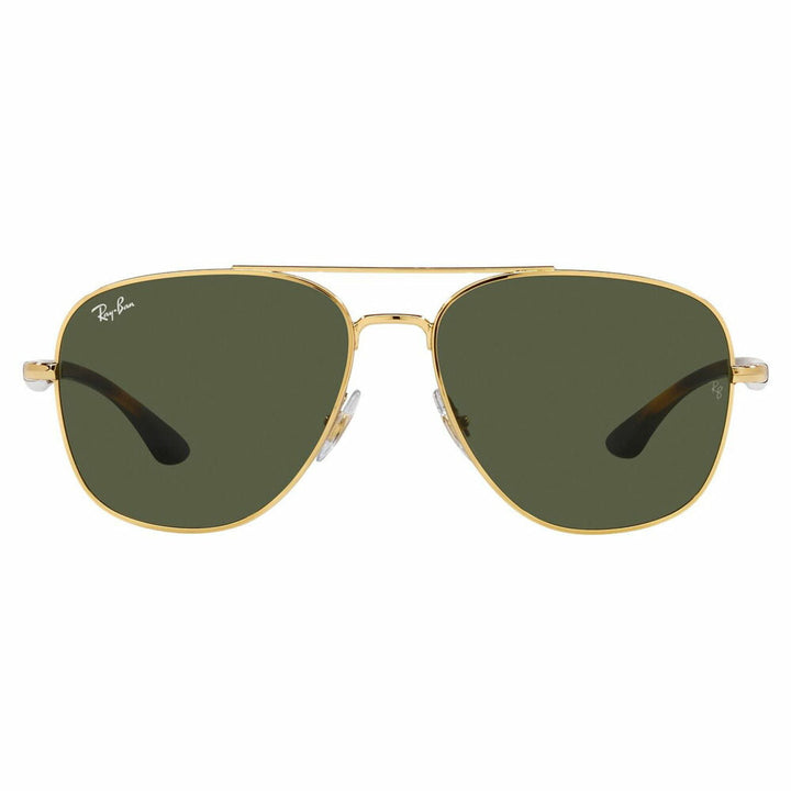 [Authorized Retailer] Ray-Ban Sunglasses RB3683 001/31 56 Ray-Ban Double Bridge Square Metal Glasses Compatible with Genuine Ray-Ban Lenses 