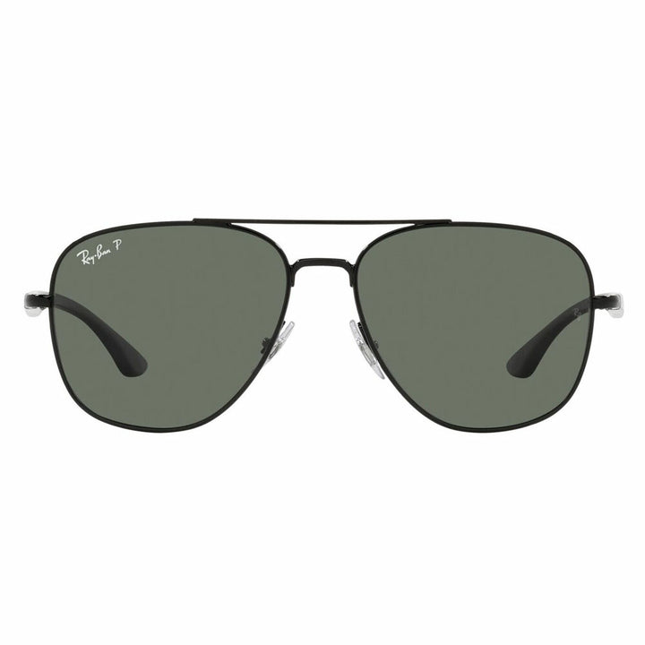 [Authorized Retailer] Ray-Ban Sunglasses RB3683 002/58 56 Ray-Ban Double Bridge Square Metal Polarized Glasses for Genuine Ray-Ban Lenses 