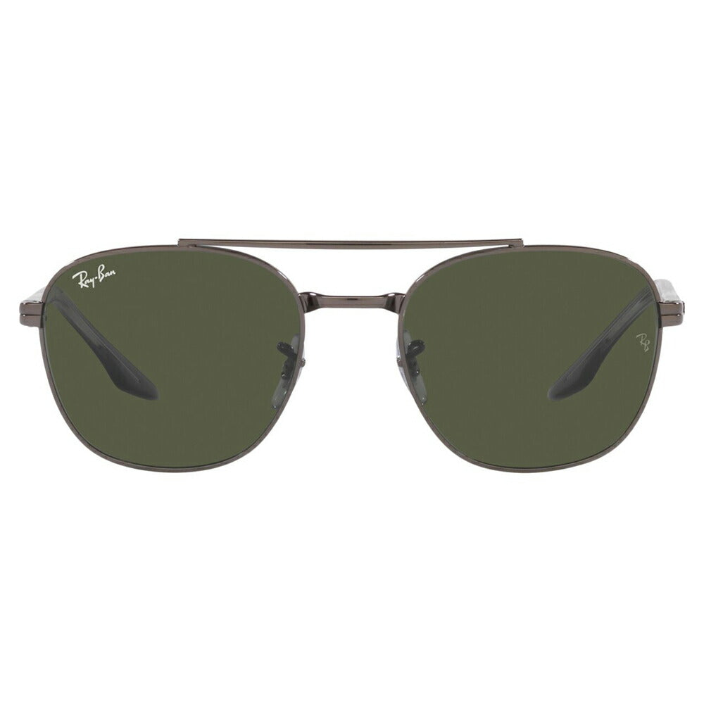 [Authorized Retailer] Ray-Ban Sunglasses RB3688 004/31 55 58 Ray-Ban Compatible with Ray-Ban Genuine Lenses Double Bridge Round Teardrop Metal Men's Women's Stylish New Model Fashion Glasses Eyeglasses 