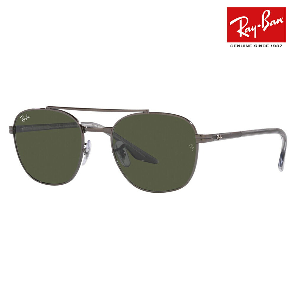 [Authorized Retailer] Ray-Ban Sunglasses RB3688 004/31 55 58 Ray-Ban Compatible with Ray-Ban Genuine Lenses Double Bridge Round Teardrop Metal Men's Women's Stylish New Model Fashion Glasses Eyeglasses 