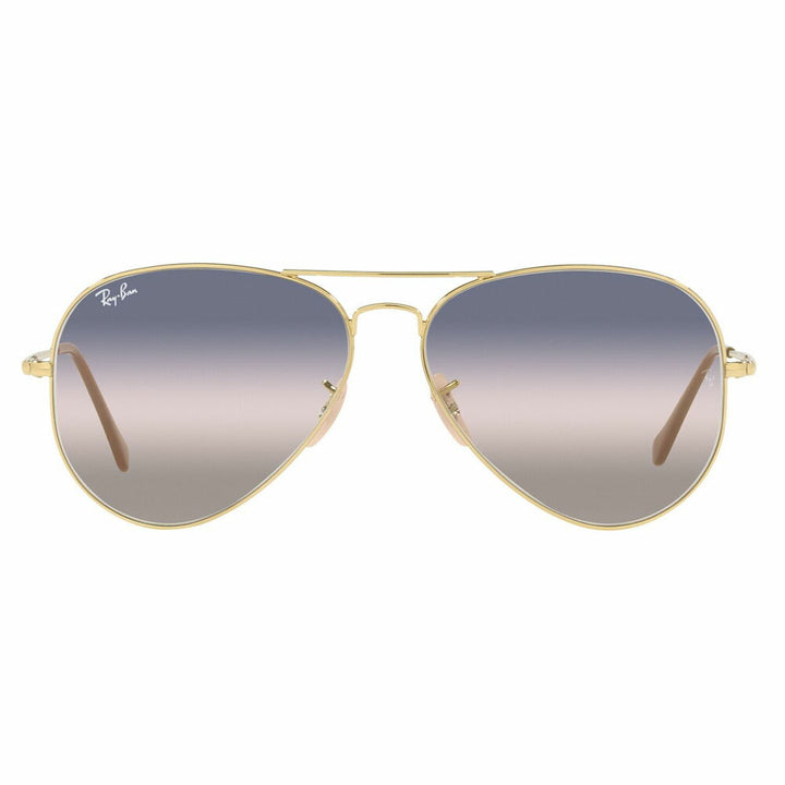 [Authorized Retailer] Ray-Ban Sunglasses RB3689 001/GE 58 62 Ray-Ban Compatible with Ray-Ban Genuine Lenses AVIATOR METAL II Aviator Metal 2 Teardrop Fashion Glasses Eyeglasses 