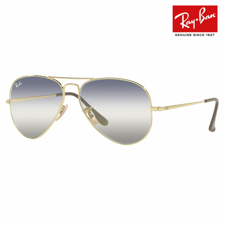 [Authorized Retailer] Ray-Ban Sunglasses RB3689 001/GF 58 62 Ray-Ban Compatible with Ray-Ban Genuine Lenses AVIATOR METAL II Aviator Metal 2 Teardrop Fashion Glasses Eyeglasses 