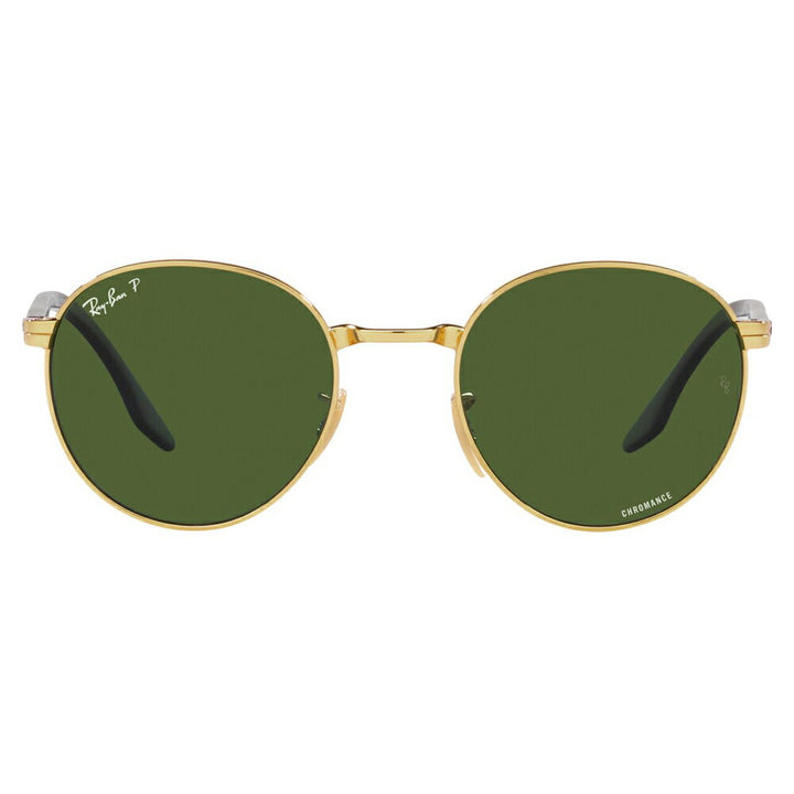 [Authorized Retailer] Ray-Ban Sunglasses RB3691 001/P1 48 51 Ray-Ban Compatible with Ray-Ban Genuine Lenses Round Metal Glass Lenses Polarized Lenses Fashion Glasses Eyeglasses 