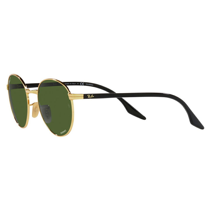 [Authorized Retailer] Ray-Ban Sunglasses RB3691 001/P1 48 51 Ray-Ban Compatible with Ray-Ban Genuine Lenses Round Metal Glass Lenses Polarized Lenses Fashion Glasses Eyeglasses 