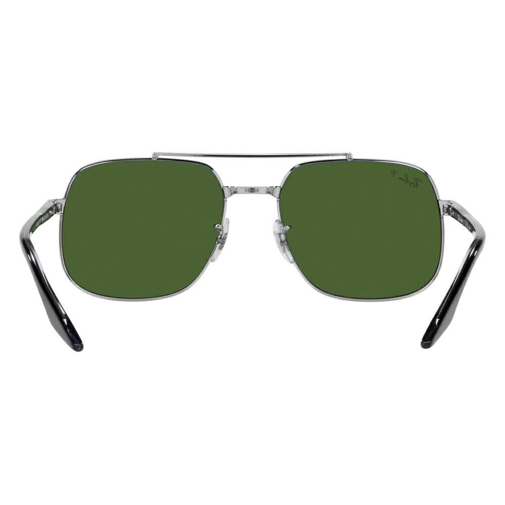 [Authorized Retailer] Ray-Ban Sunglasses RB3699 003/P1 56 59 Ray-Ban Compatible with Ray-Ban Genuine Lenses Double Bridge Metal Polarized Lenses Polaroided Fashion Glasses Eyeglasses 