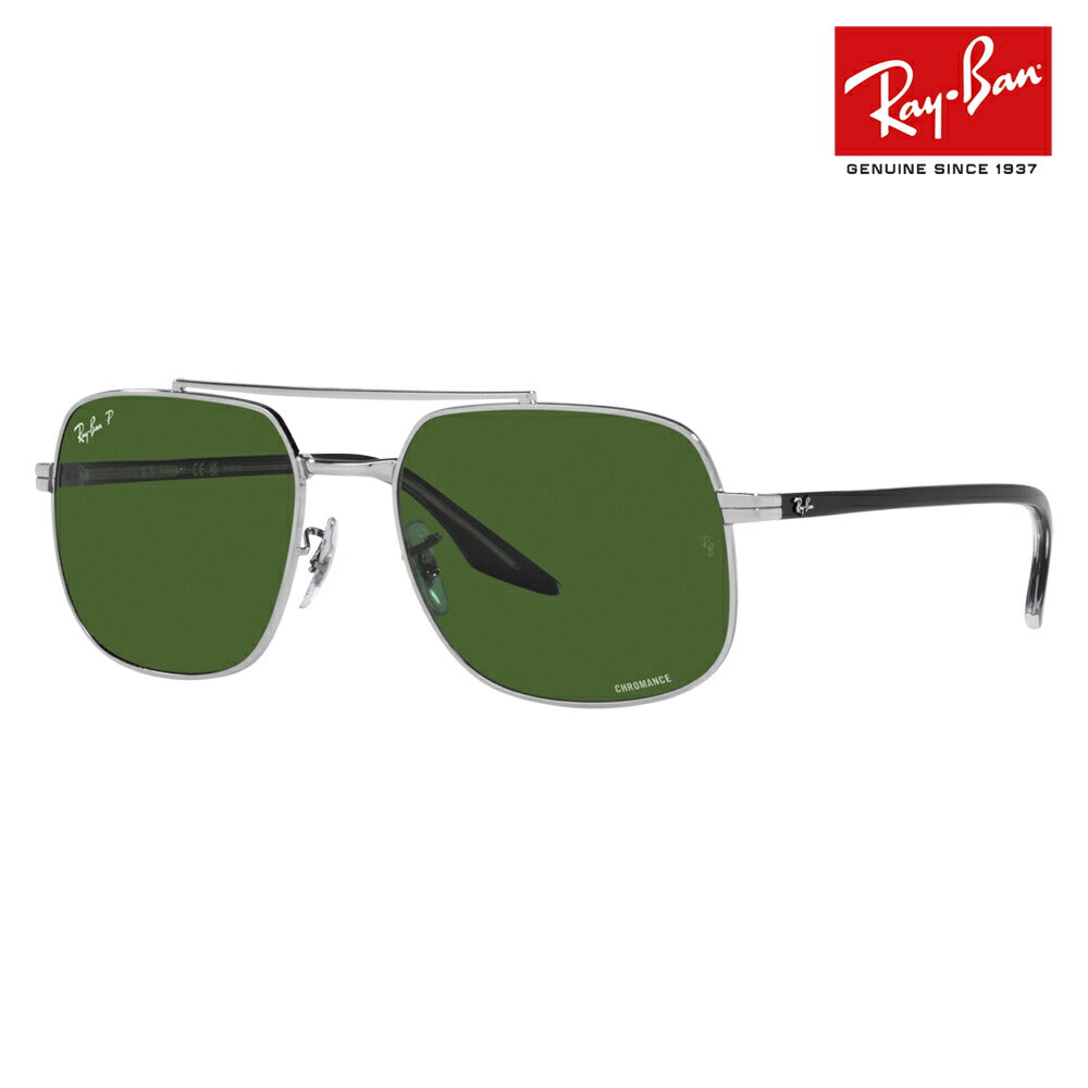 [Authorized Retailer] Ray-Ban Sunglasses RB3699 003/P1 56 59 Ray-Ban Compatible with Ray-Ban Genuine Lenses Double Bridge Metal Polarized Lenses Polaroided Fashion Glasses Eyeglasses 