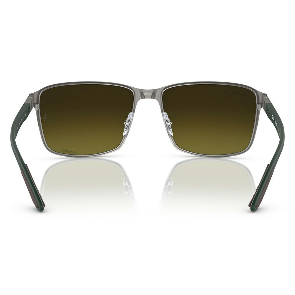 [Recommended Price] Ray-Ban Sunglasses RB3721CH 188/60 59 Ray-Ban Metal Square Chromance Lens LITEFORCE Polarized Lens 