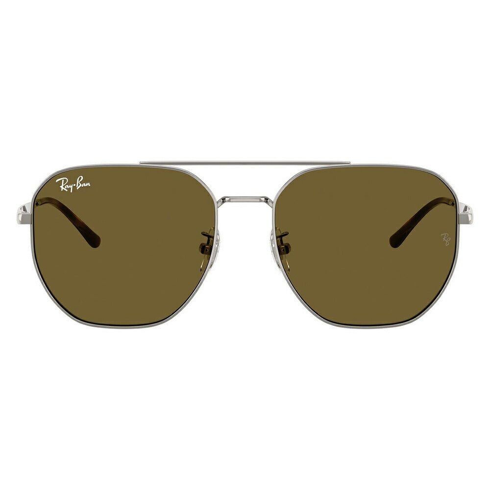 【正規品販売店】レイバンサングラス RB3724D 004/73 59 Ray-Ban レイバン純正レンズ対応 フラットレンズ アジアンデザイン ダブルブリッジ ティアドロップタイプ ラウンド メタル クラシック 伊達メガネ 眼鏡