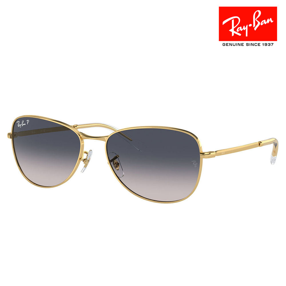 [Authorized Retailer] Ray-Ban Sunglasses RB3733 001/78 56 59 Ray-Ban Compatible with Ray-Ban Genuine Lenses Classic Pilot Unisex Metal Polarized Fashion Glasses Eyeglasses 