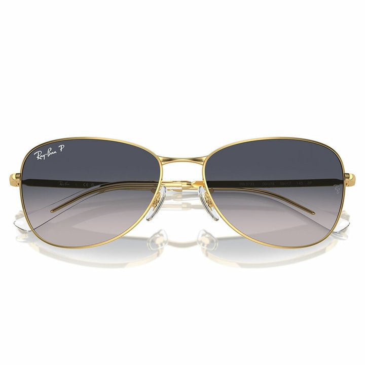 [Authorized Retailer] Ray-Ban Sunglasses RB3733 001/78 56 59 Ray-Ban Compatible with Ray-Ban Genuine Lenses Classic Pilot Unisex Metal Polarized Fashion Glasses Eyeglasses 