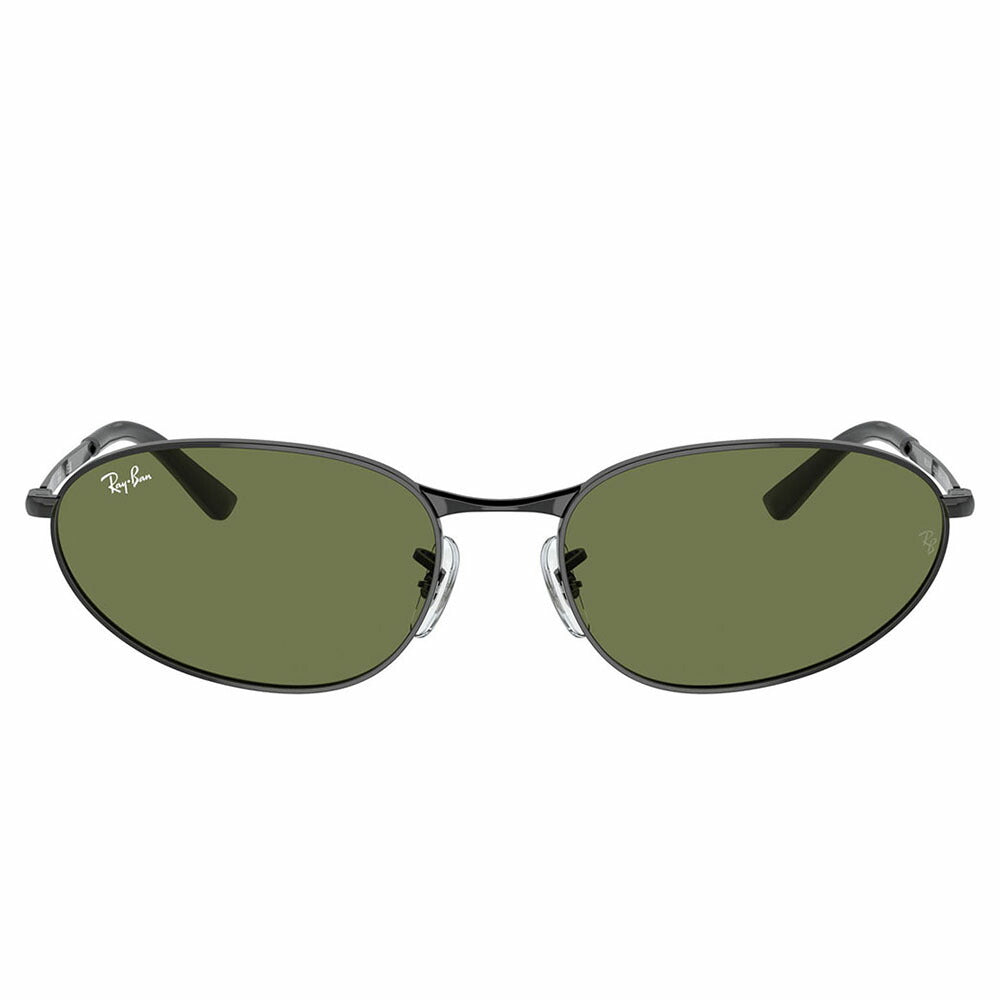 [Authorized Retailer] Ray-Ban Sunglasses RB3734 002/B1 56 59 Ray-Ban Compatible with Ray-Ban Genuine Lenses Oval Metal Unisex Fashion Glasses Eyeglasses 