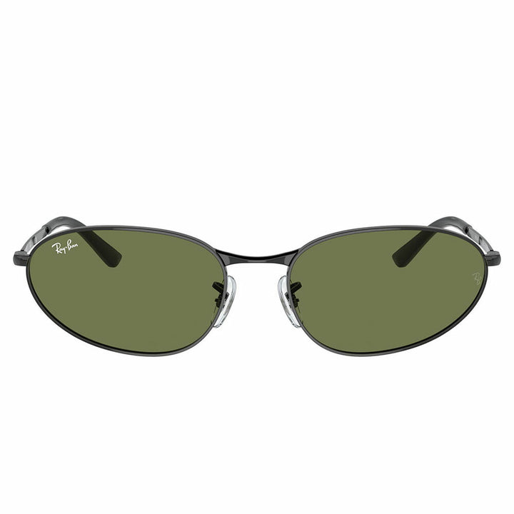 [Authorized Retailer] Ray-Ban Sunglasses RB3734 002/B1 56 59 Ray-Ban Compatible with Ray-Ban Genuine Lenses Oval Metal Unisex Fashion Glasses Eyeglasses 