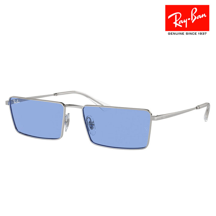 [Authorized Retailer] Ray-Ban Sunglasses RB3741 003/80 56 59 EMY BIO-BASED PULSE Collection Square Unisex 