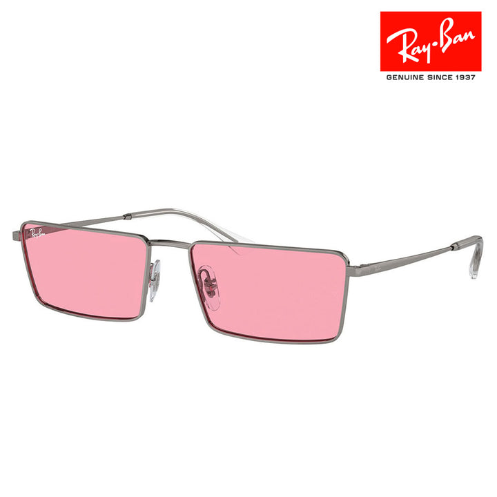 [Authorized Retailer] Ray-Ban Sunglasses RB3741 004/84 56 59 EMY BIO-BASED PULSE Collection Square Unisex 