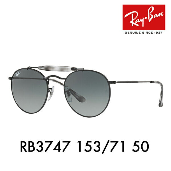 [Recommended Price] Ray-Ban Sunglasses RB3747 153/71 50 Ray-Ban Compatible with Ray-Ban Genuine Lenses Fashion Glasses Eyeglasses Round Double Bridge 