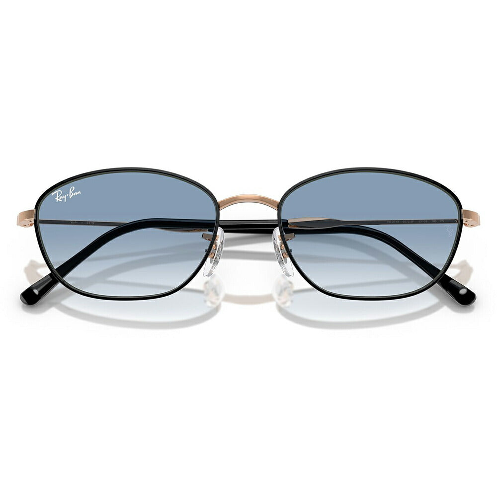 【正規品販売店】レイバン サングラス RB3749 92723F 55 58 Ray-Ban オーバル ワイヤー メタル レディース