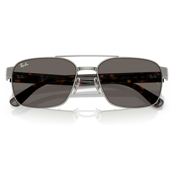 【正規品販売店】レイバン サングラス RB3751 004/B1 58 61  Ray-Ban レイバン純正レンズ対応 スクエア メタル ユニセックス  伊達メガネ 眼鏡