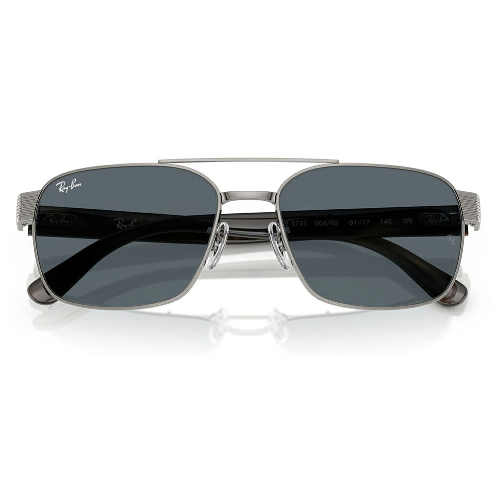 【正規品販売店】レイバン サングラス RB3751 004/R5 58 61  Ray-Ban レイバン純正レンズ対応 スクエア メタル ユニセックス  伊達メガネ 眼鏡