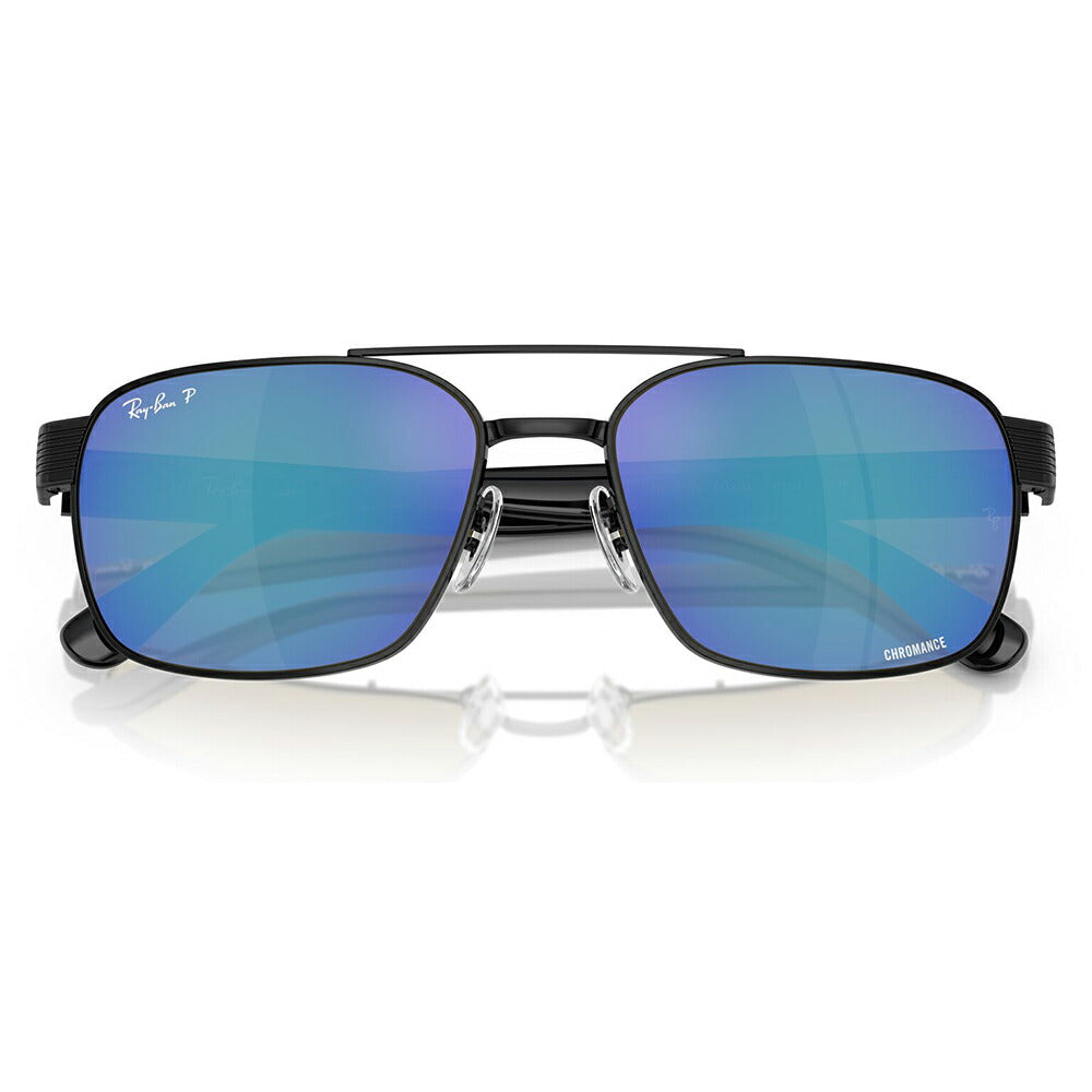 【正規品販売店】レイバン サングラス RB3751CH 002/4L 58 61  Ray-Ban レイバン純正レンズ対応 ミラーレンズ スクエア メタル ユニセックス 偏光  伊達メガネ 眼鏡