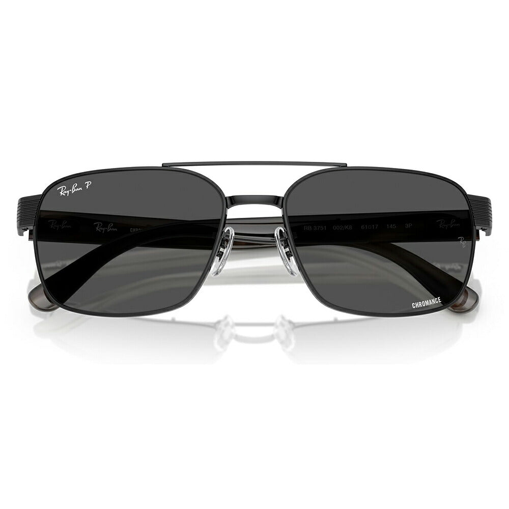 【正規品販売店】レイバン サングラス RB3751CH 002/K8 58 61  Ray-Ban レイバン純正レンズ対応 スクエア メタル ユニセックス 偏光  伊達メガネ 眼鏡