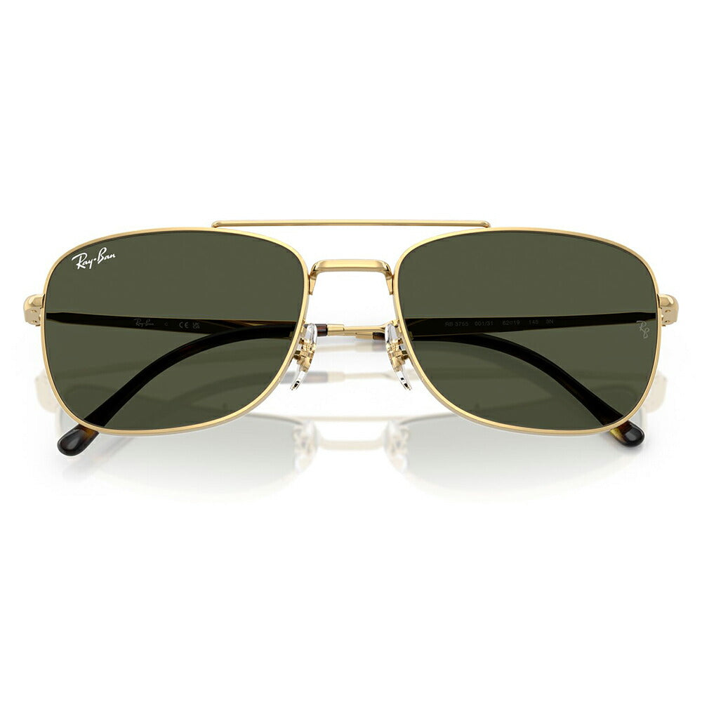 【正規品販売店】レイバン サングラス RB3755 001/31 59 62 Ray-Ban レイバン純正レンズ対応 レクタングル メタル ユニセックス