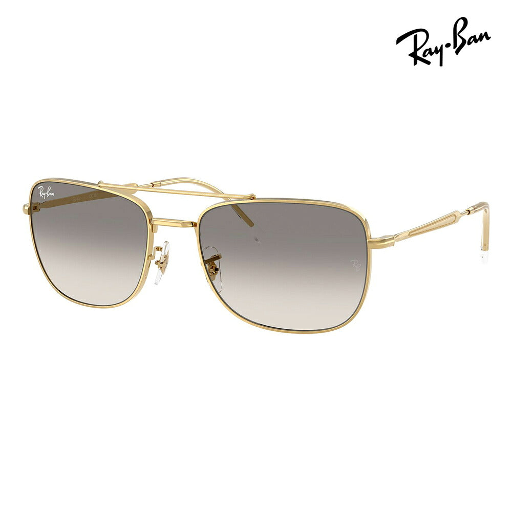 【正規品販売店】レイバン サングラス RB3755 001/32 59 62 Ray-Ban レイバン純正レンズ対応 レクタングル メタル ユニセックス