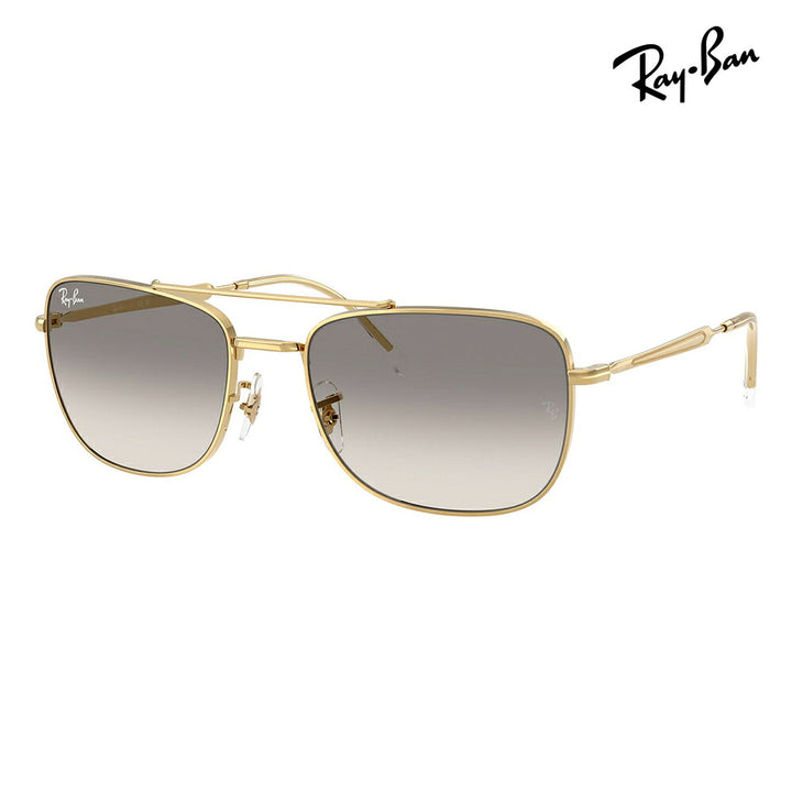 【正規品販売店】レイバン サングラス RB3755 001/32 59 62 Ray-Ban レイバン純正レンズ対応 レクタングル メタル ユニセックス