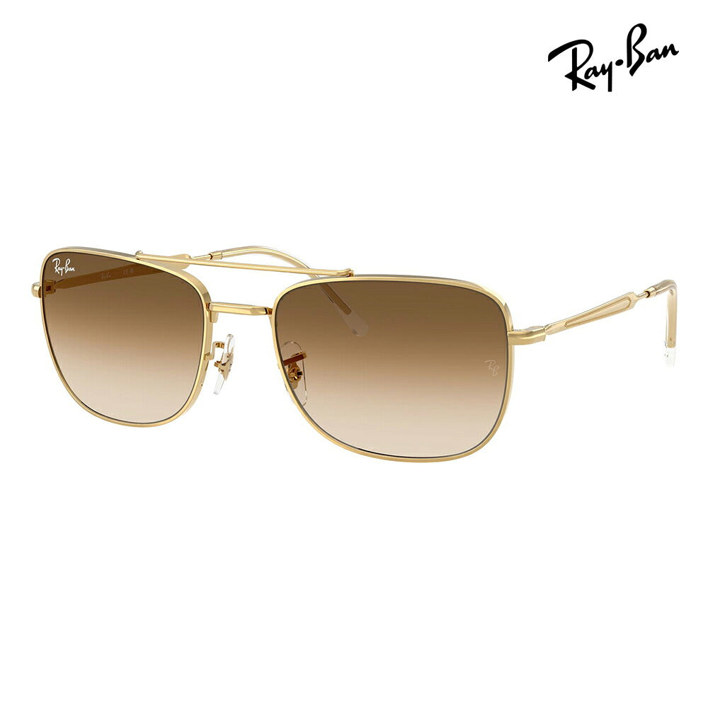 【正規品販売店】レイバン サングラス RB3755 001/51 59 62 Ray-Ban レイバン純正レンズ対応 レクタングル メタル ユニセックス