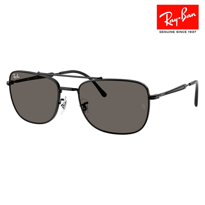 【正規品販売店】レイバン サングラス RB3755 002/B1 59 62 Ray-Ban レイバン純正レンズ対応 レクタングル メタル ユニセックス